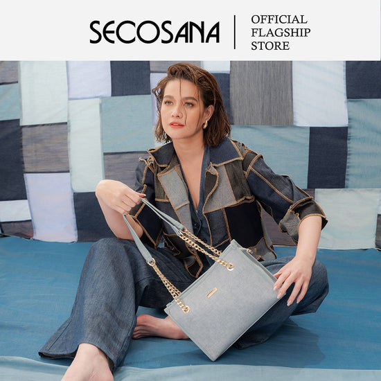 SECOSANA Cielo Denim Shoulder Bag