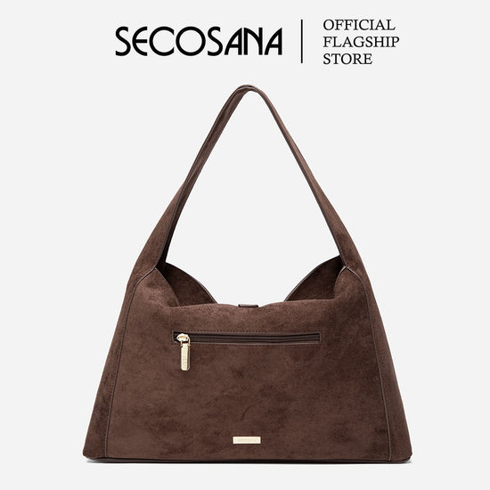 SECOSANA® Alba in Large Suede Hobo Bag