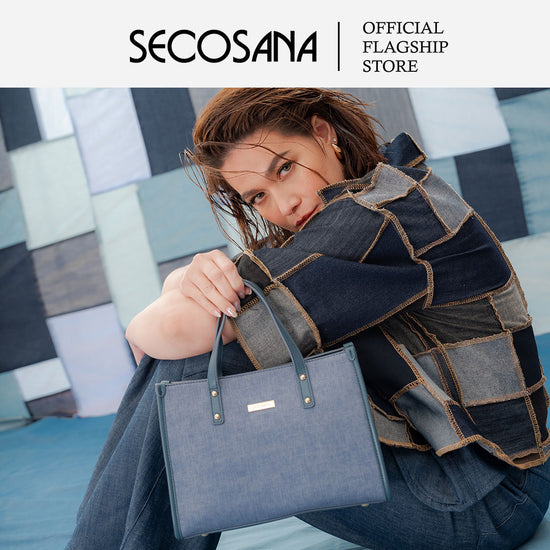 SECOSANA Cataleya Denim Handbag