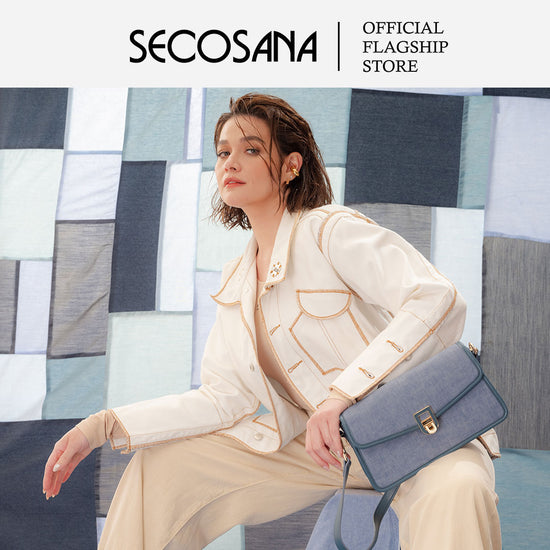 SECOSANA Kyla Denim Convertible Sling Bag