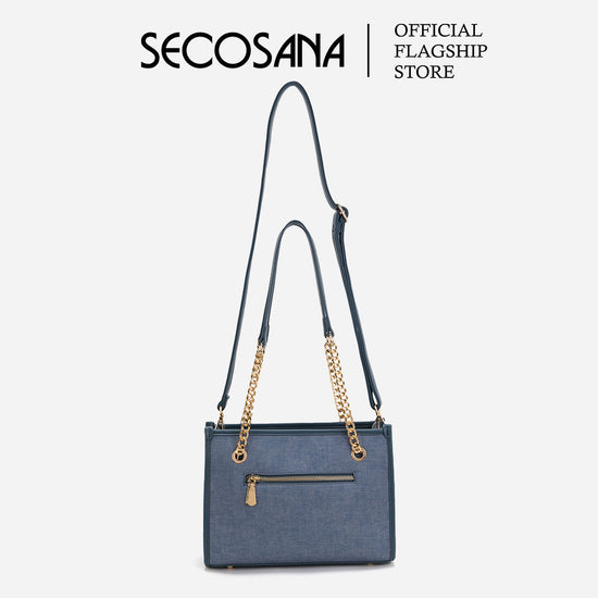 SECOSANA Cielo Denim Shoulder Bag