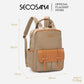 SECOSANA Allenie Plain Laptop Backpack