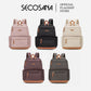 SECOSANA Bellarose Plain Simple Casual Laptop Backpack