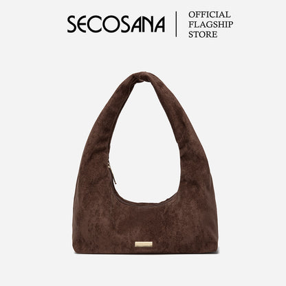 SECOSANA® Mercer in Small Suede Hobo Bag