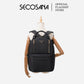 SECOSANA Crizel Plain Simple Casual Laptop Backpack