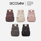 SECOSANA Belle Plain Simple Casual Laptop Backpack