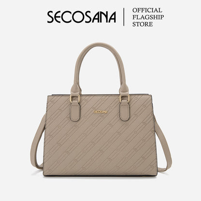 SECOSANA Dapple Monogram Shoulder Bag