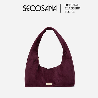 SECOSANA® Mercer in Small Suede Hobo Bag