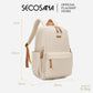 SECOSANA Bellina Plain Simple Casual Laptop Backpack
