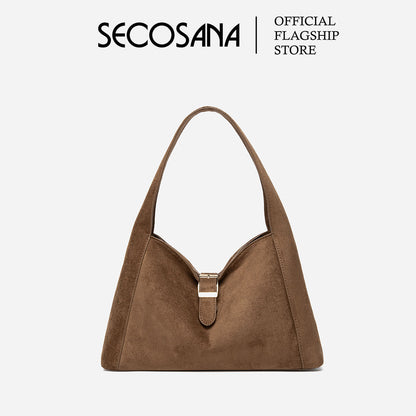 SECOSANA® Alba in Medium Suede Hobo Bag