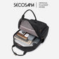 SECOSANA Crizel Plain Simple Casual Laptop Backpack