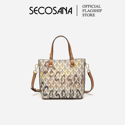SECOSANA® Jealah Signature Print Shoulder Bag