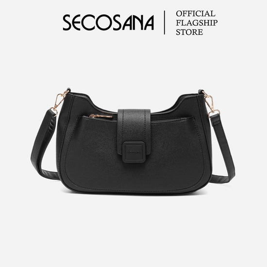 SECOSANA® Famella Minimalist Casual Plain Crossbody Bag