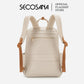 SECOSANA Belle Plain Simple Casual Laptop Backpack