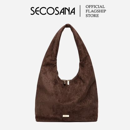 SECOSANA® Mercer in Large Suede Hobo Bag