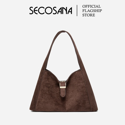 SECOSANA® Alba in Medium Suede Hobo Bag