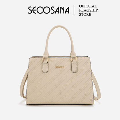 SECOSANA Dapple Monogram Shoulder Bag
