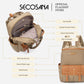 SECOSANA Allenie Plain Laptop Backpack