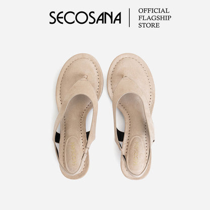 SECOSANA® SS-1018 - Pele Slingback Kitten Heels