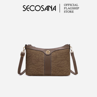 SECOSANA Zinia Monogram Sling Bag