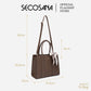 SECOSANA® Firminia Minimalist Monogram Plain Shoulder Bag