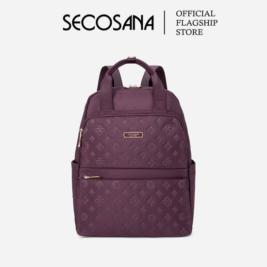 SECOSANA® Frei Minimalist Casual Monogram Tablet Backpack
