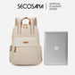 SECOSANA Belle Plain Simple Casual Laptop Backpack
