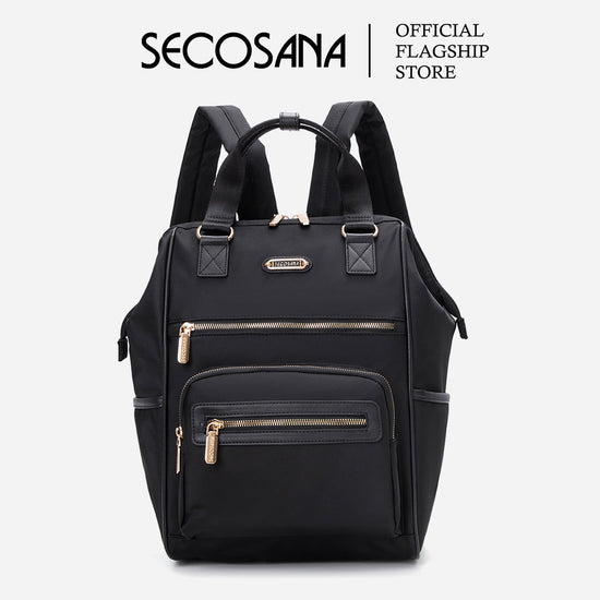 SECOSANA Allebiene Plain Laptop Backpack