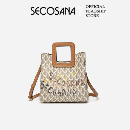 SECOSANA® Jeamne Signature Print Handbag