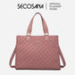 SECOSANA Opal Quilted Laptop Shoulder Bag