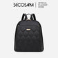 SECOSANA Cienna Plain Simple Quilted Backpack