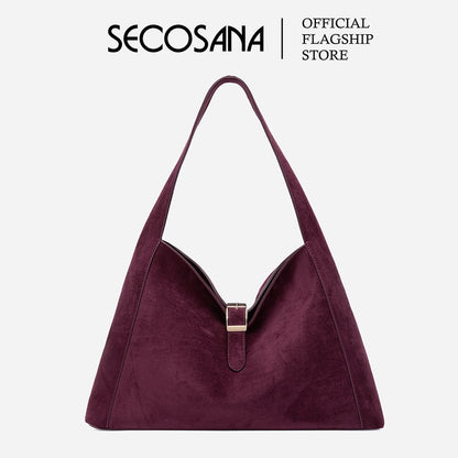 SECOSANA® Alba in Large Suede Hobo Bag