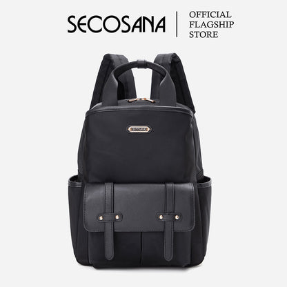 SECOSANA Allenie Plain Laptop Backpack