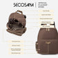 SECOSANA® Froizah Minimalist Casual Plain Petite Backpack