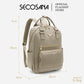 SECOSANA Criza Plain Simple Casual Laptop Backpack