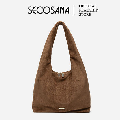 SECOSANA® Mercer in Large Suede Hobo Bag