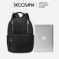 SECOSANA Crizel Plain Simple Casual Laptop Backpack