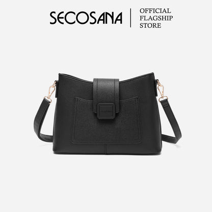 SECOSANA® Famarah Minimalist Casual Plain Crossbody Bag