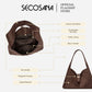 SECOSANA® Alba in Medium Suede Hobo Bag