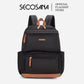 SECOSANA Bellarose Plain Simple Casual Laptop Backpack