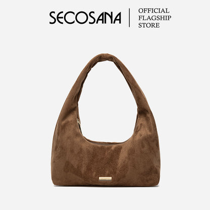 SECOSANA® Mercer in Small Suede Hobo Bag