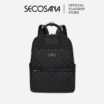 SECOSANA® Frei Minimalist Casual Monogram Tablet Backpack