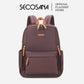 SECOSANA Bellina Plain Simple Casual Laptop Backpack