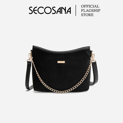 SECOSANA® Janevive Suede Shoulder Bag
