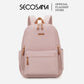 SECOSANA Bellina Plain Simple Casual Laptop Backpack