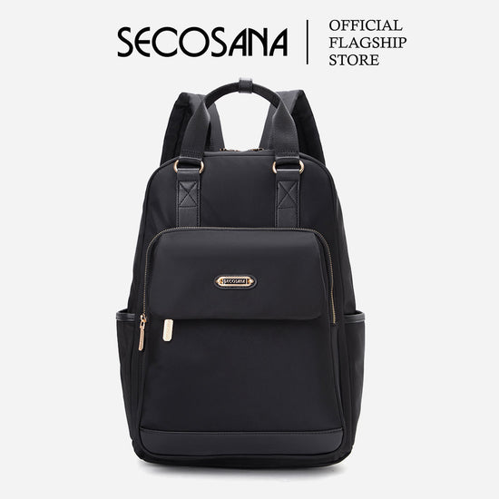 SECOSANA Alleriza Plain Laptop Backpack