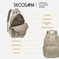 SECOSANA Criza Plain Simple Casual Laptop Backpack
