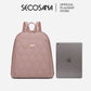 SECOSANA Cienna Plain Simple Quilted Backpack