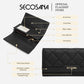 SECOSANA® Grima Classic Long Trifold Wallet with FREE Secosana Box