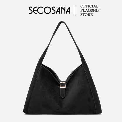 SECOSANA® Alba in Large Suede Hobo Bag